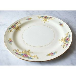 Vintage China Homer Laughlin Eggshell Nautilus - Rochelle Luncheon Plate 9-1/4"